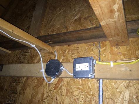 attic electrical box|electrical junction box for attic.